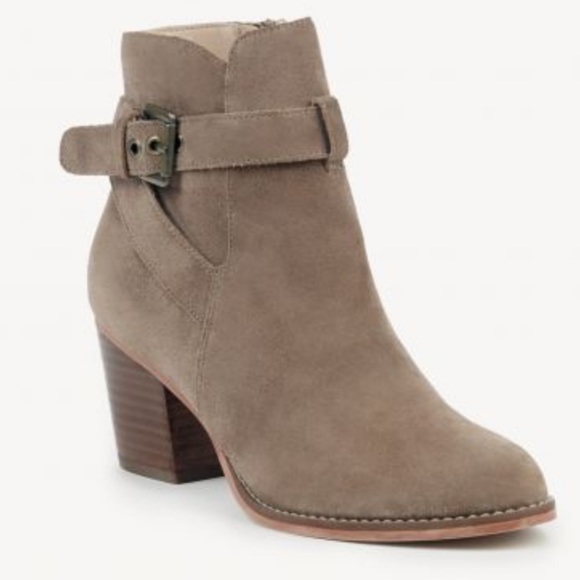 Sole Society Shoes - Sole Society Suede Paislee Buckled Bootie